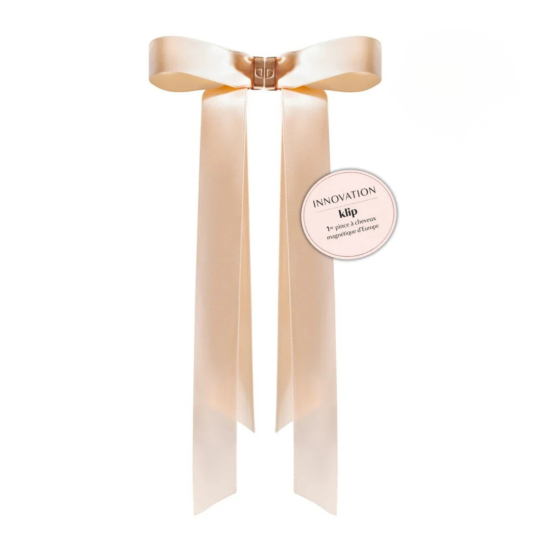 Klip Ruban Rose Poudré - Barette aimantée